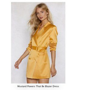 Nasty Gal Powers That Be Blazer Mini Dress Padded